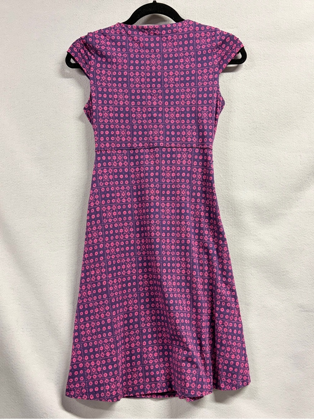 Toad&Co Rosemarie Purple & Pink Cap-Sleeve Midi Dress XS - Picture 2 of 5
